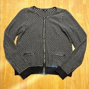 The Limited Black and White Blazer Classic Polka Dot Design